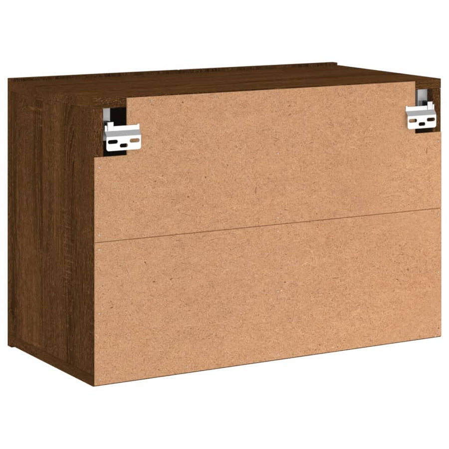 Tv-Meubel Wandgemonteerd Bruineikenkleurig 1 60 x 30 x 41 cm bruin eikenkleur