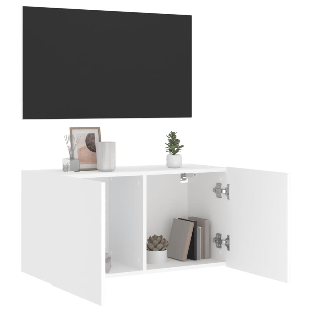 Tv-Meubel Wandgemonteerd 1 80 x 30 x 41 cm Wit