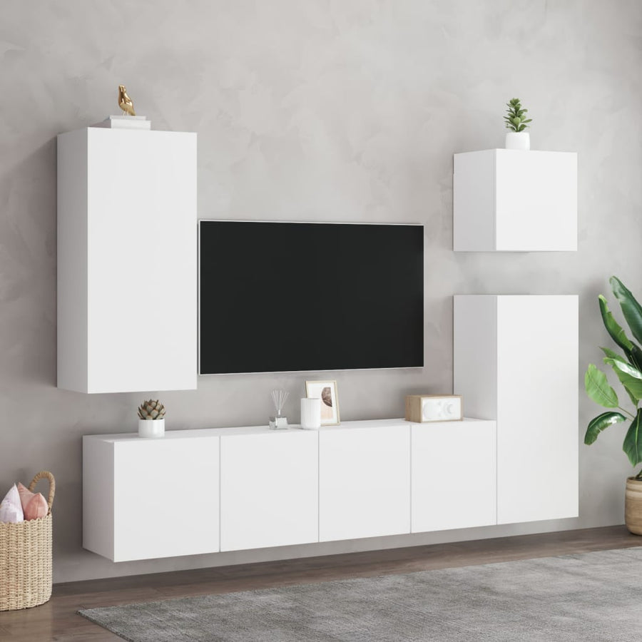 Tv-Meubel Wandgemonteerd 1 80 x 30 x 41 cm Wit