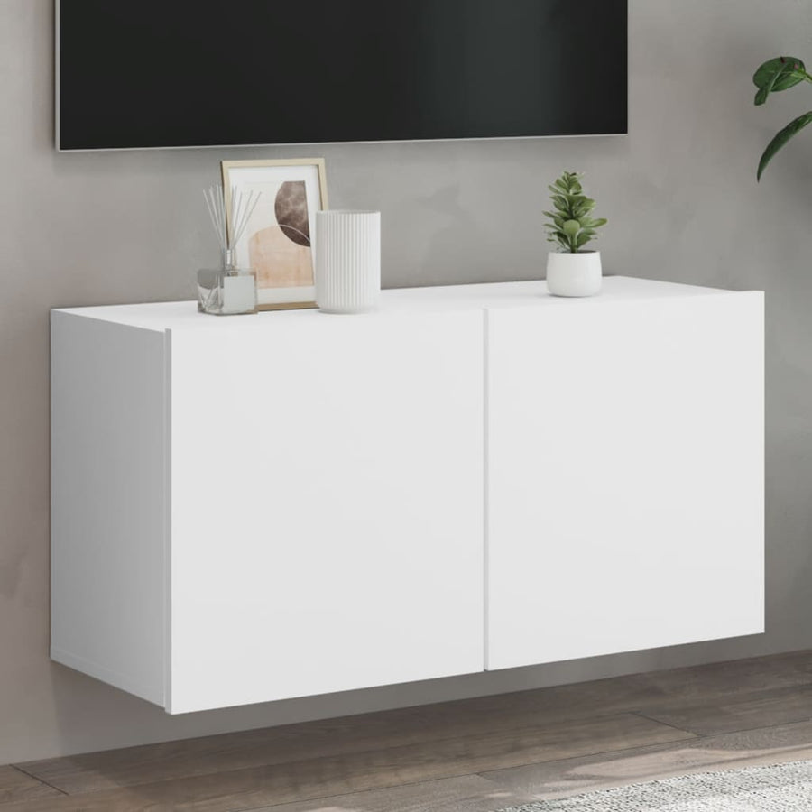 Tv-Meubel Wandgemonteerd 1 80 x 30 x 41 cm Wit