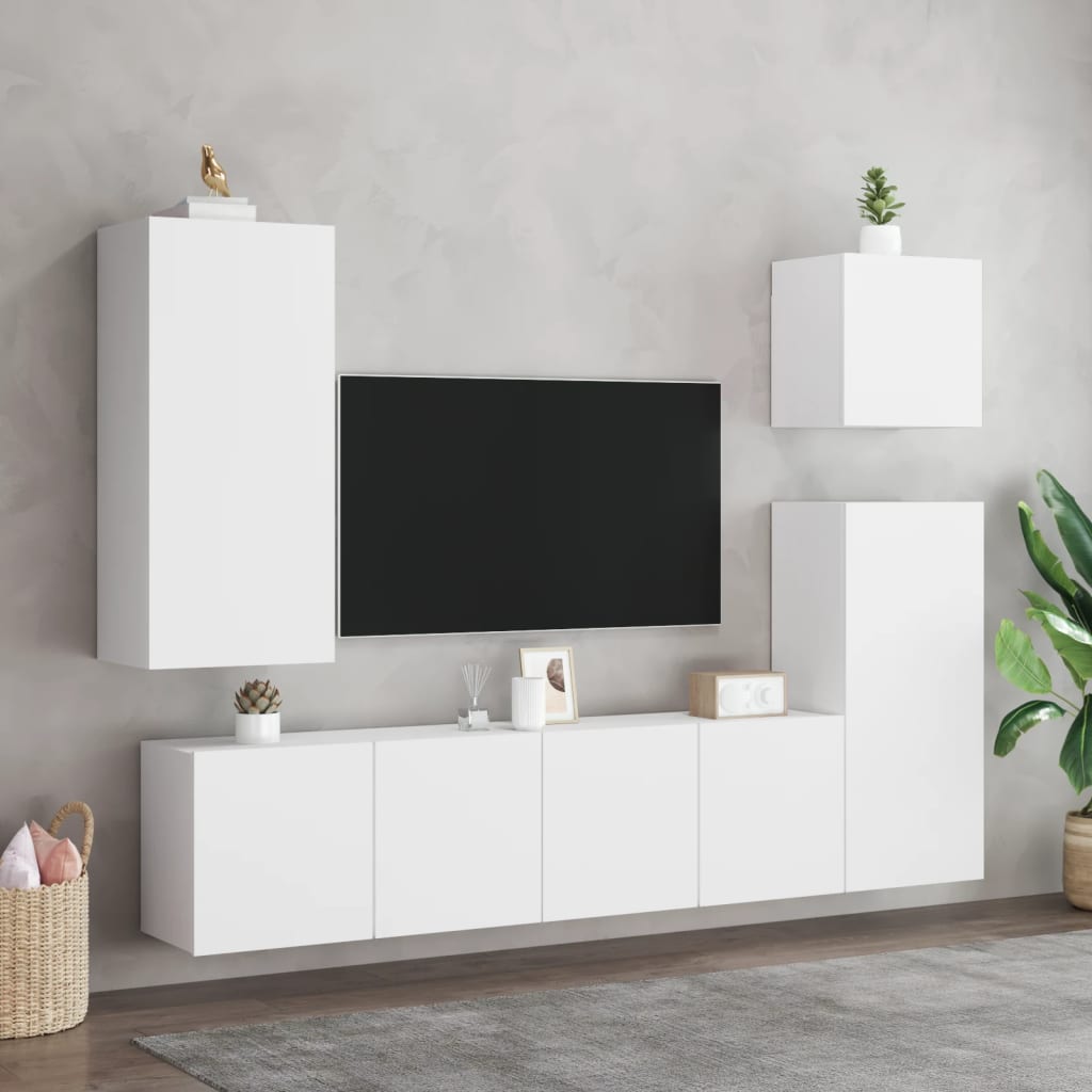 Tv-Meubels Wandgemonteerd 2 80 x 30 x 41 cm Wit
