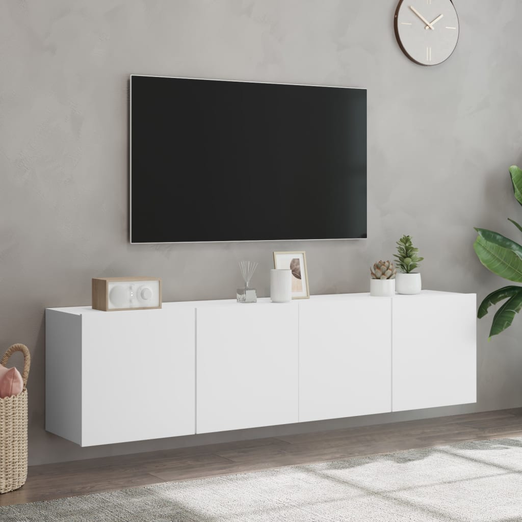 Tv-Meubels Wandgemonteerd 2 80 x 30 x 41 cm Wit