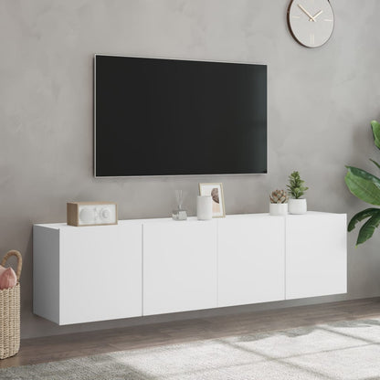 Tv-Meubels Wandgemonteerd 2 80 x 30 x 41 cm Wit