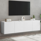 Tv-meubel wandmontage 80x30x41 cm wit 2 stuks