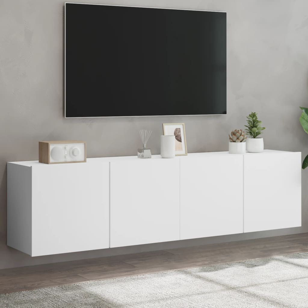 Tv-Meubels Wandgemonteerd 2 80 x 30 x 41 cm Wit
