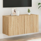 Wall-mounted TV cabinet 80x30x41 cm sonoma oak colour