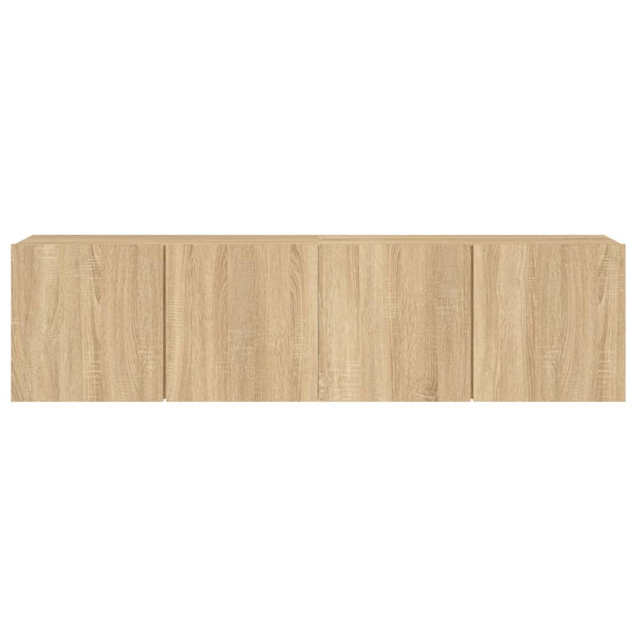 Tv-Meubels Wandgemonteerd Kleurig 2 80 x 30 x 41 cm Sonoma eiken