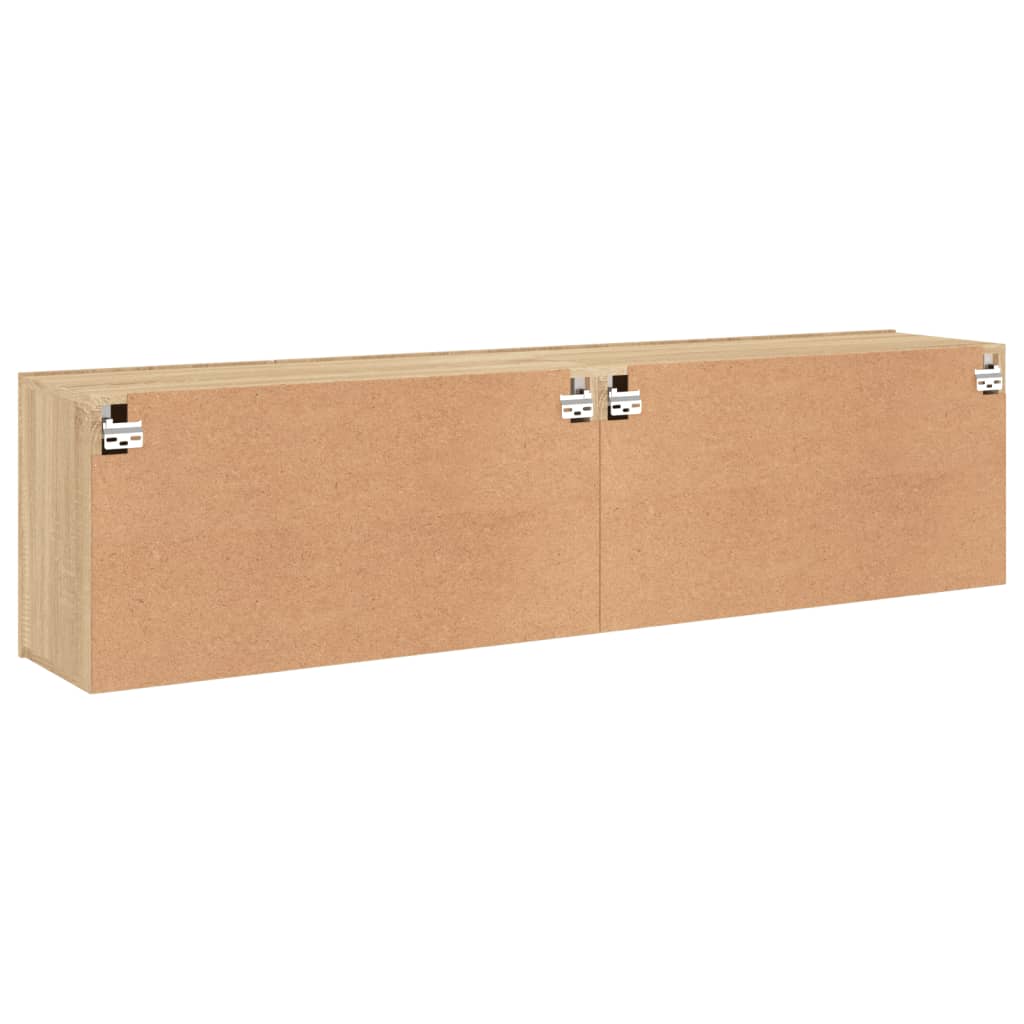 Tv-Meubels Wandgemonteerd Kleurig 2 80 x 30 x 41 cm Sonoma eiken