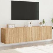 Tv-meubel 80x30x41 cm sonoma eiken (2 stuks)