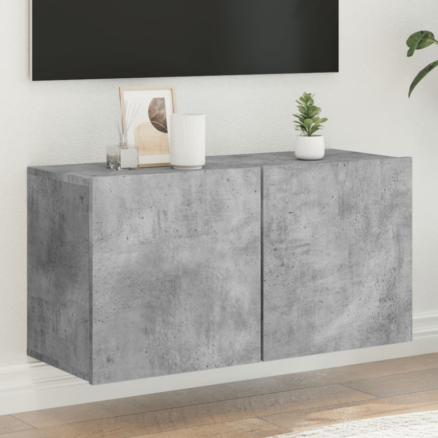 Tv-Meubel Wandgemonteerd 1 80 x 30 x 41 cm Betongrijs