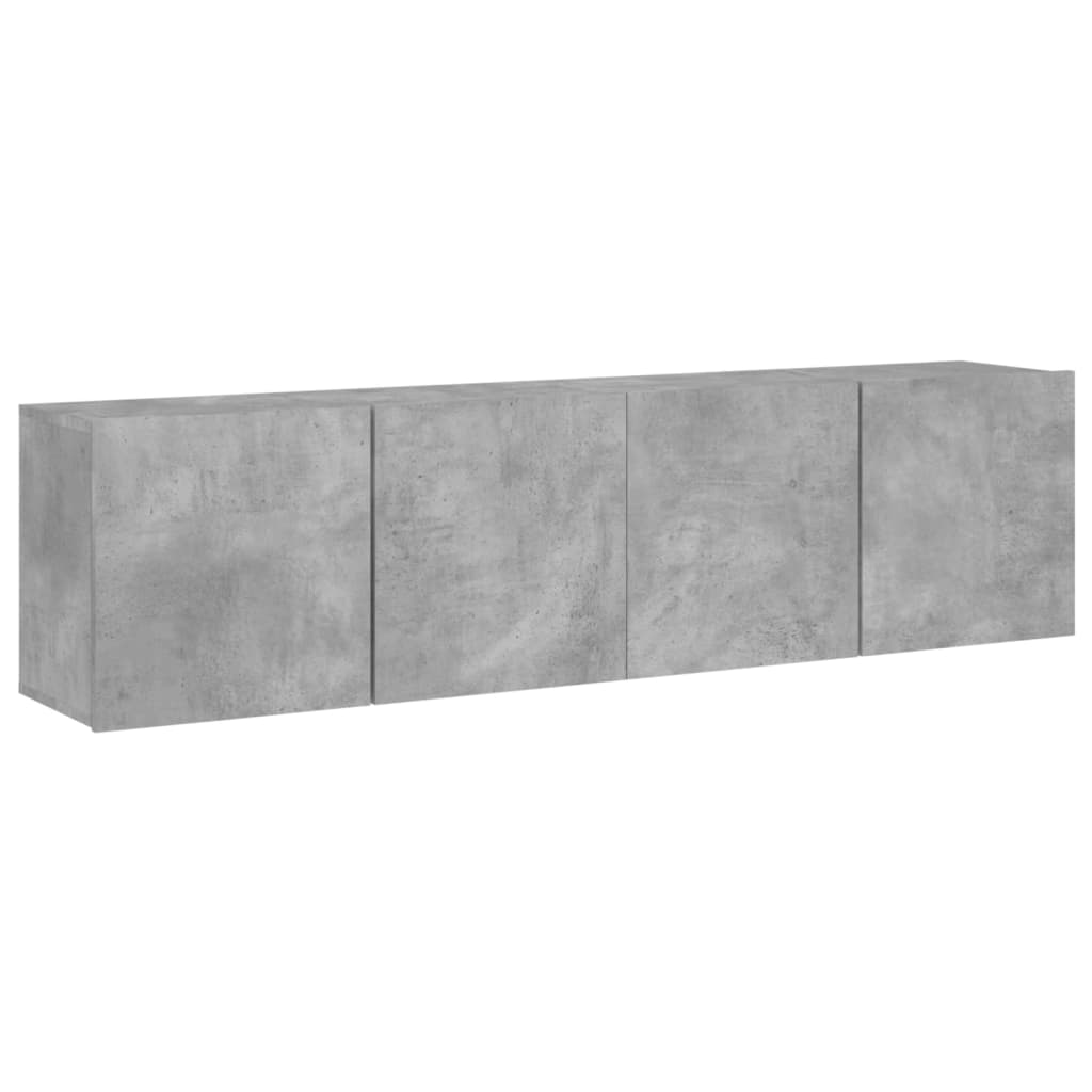 Tv-Meubels Wandgemonteerd 80X30X41 Cm 2 80 cm Betongrijs