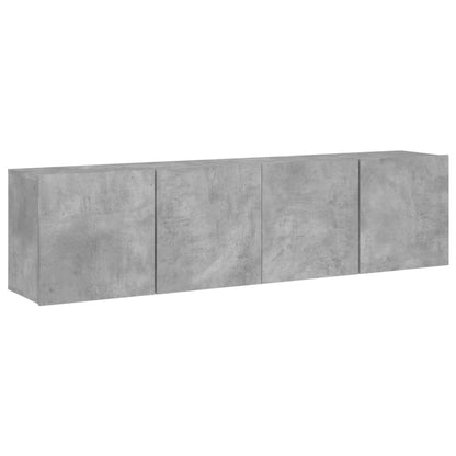Tv-Meubels Wandgemonteerd 80X30X41 Cm 2 80 cm Betongrijs