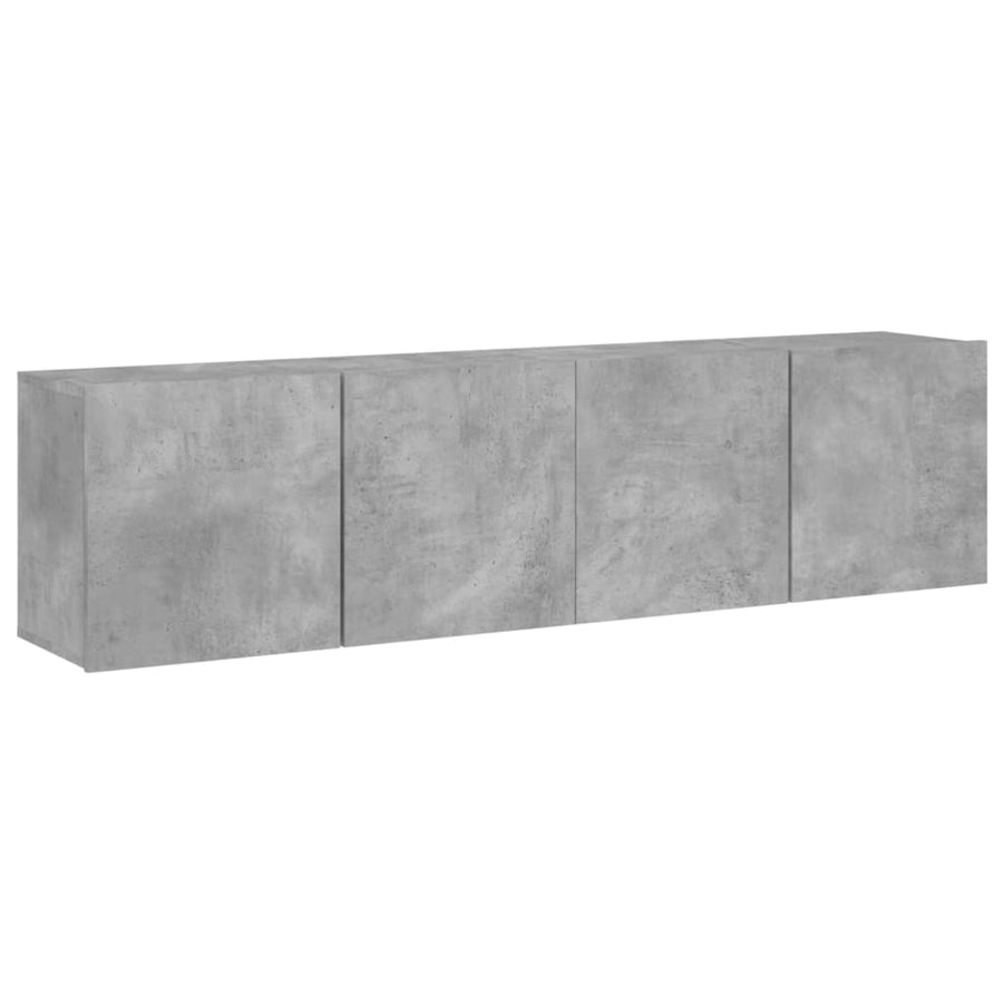 Tv-Meubels Wandgemonteerd 80X30X41 Cm 2 80 cm Betongrijs