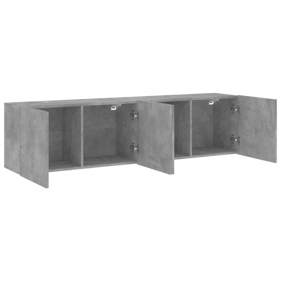 Tv-Meubels Wandgemonteerd 80X30X41 Cm 2 80 cm Betongrijs