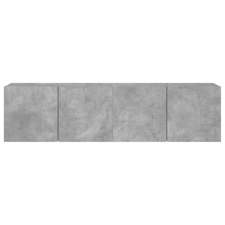 Tv-Meubels Wandgemonteerd 80X30X41 Cm 2 80 cm Betongrijs