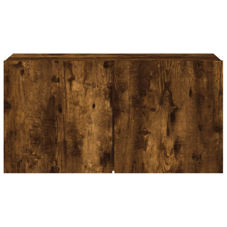 Tv-Meubel Wandgemonteerd Kleurig 1 80 x 30 x 41 cm Gerookt eiken