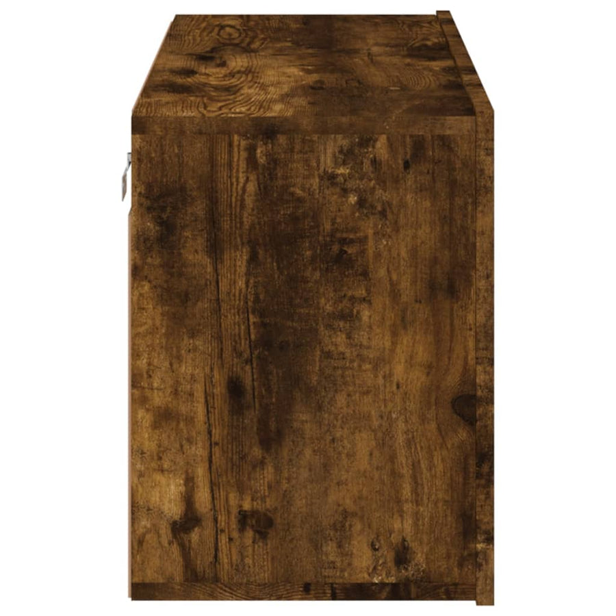 Tv-Meubel Wandgemonteerd Kleurig 1 80 x 30 x 41 cm Gerookt eiken