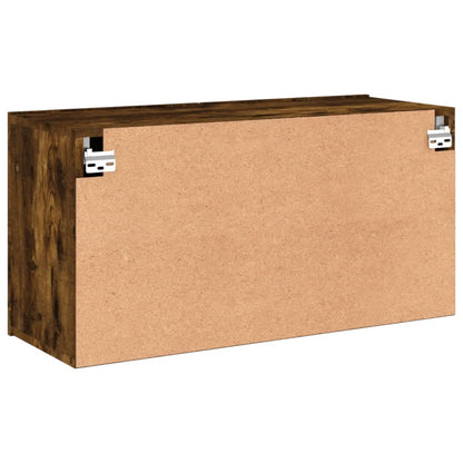 Tv-Meubel Wandgemonteerd Kleurig 1 80 x 30 x 41 cm Gerookt eiken