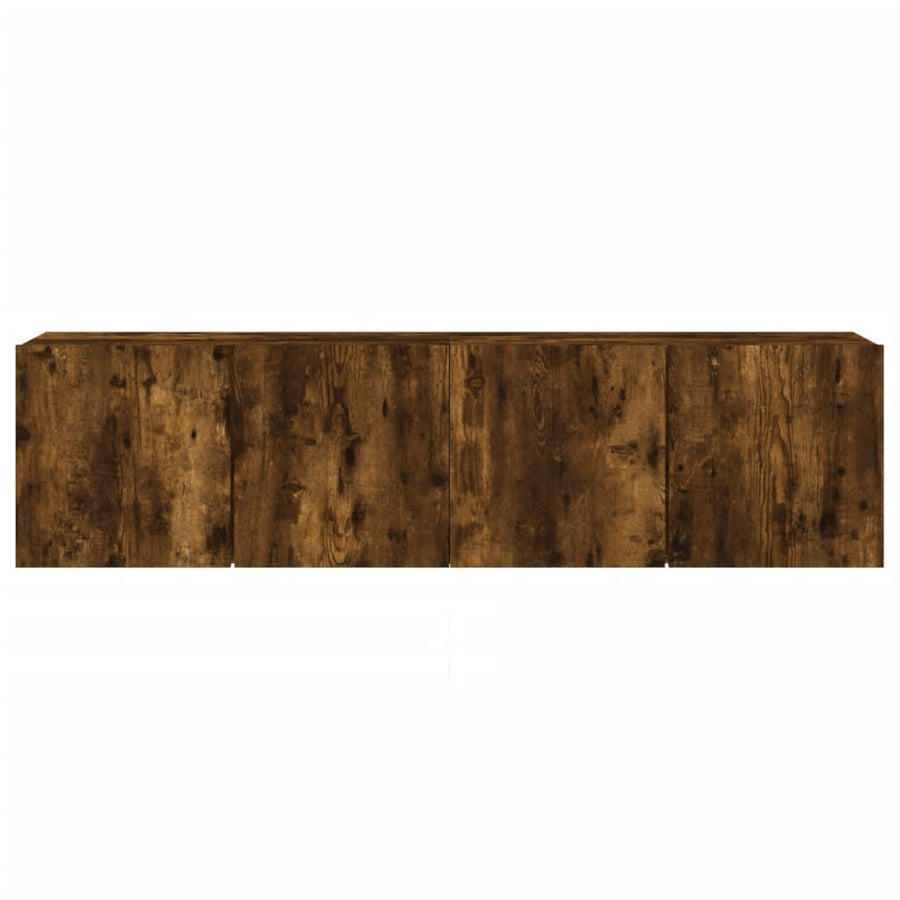 Tv-Meubels Wandgemonteerd Kleurig 2 80 x 30 x 41 cm Gerookt eiken