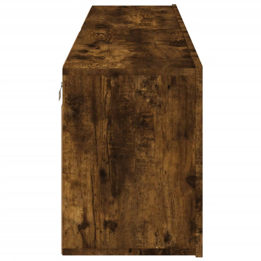 Tv-Meubels Wandgemonteerd Kleurig 2 80 x 30 x 41 cm Gerookt eiken