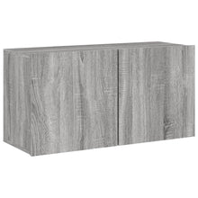 Tv-Meubel Wandgemonteerd Eikenkleurig 1 80 x 30 x 41 cm Grijs sonoma