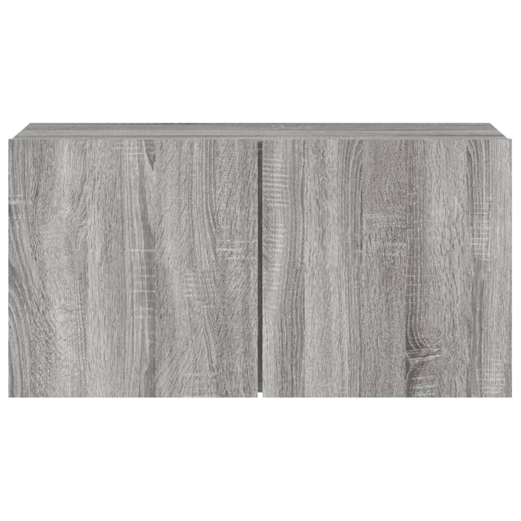 Tv-Meubel Wandgemonteerd Eikenkleurig 1 80 x 30 x 41 cm Grijs sonoma