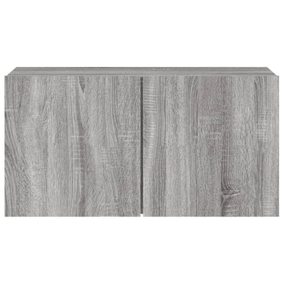 Tv-Meubel Wandgemonteerd Eikenkleurig 1 80 x 30 x 41 cm Grijs sonoma