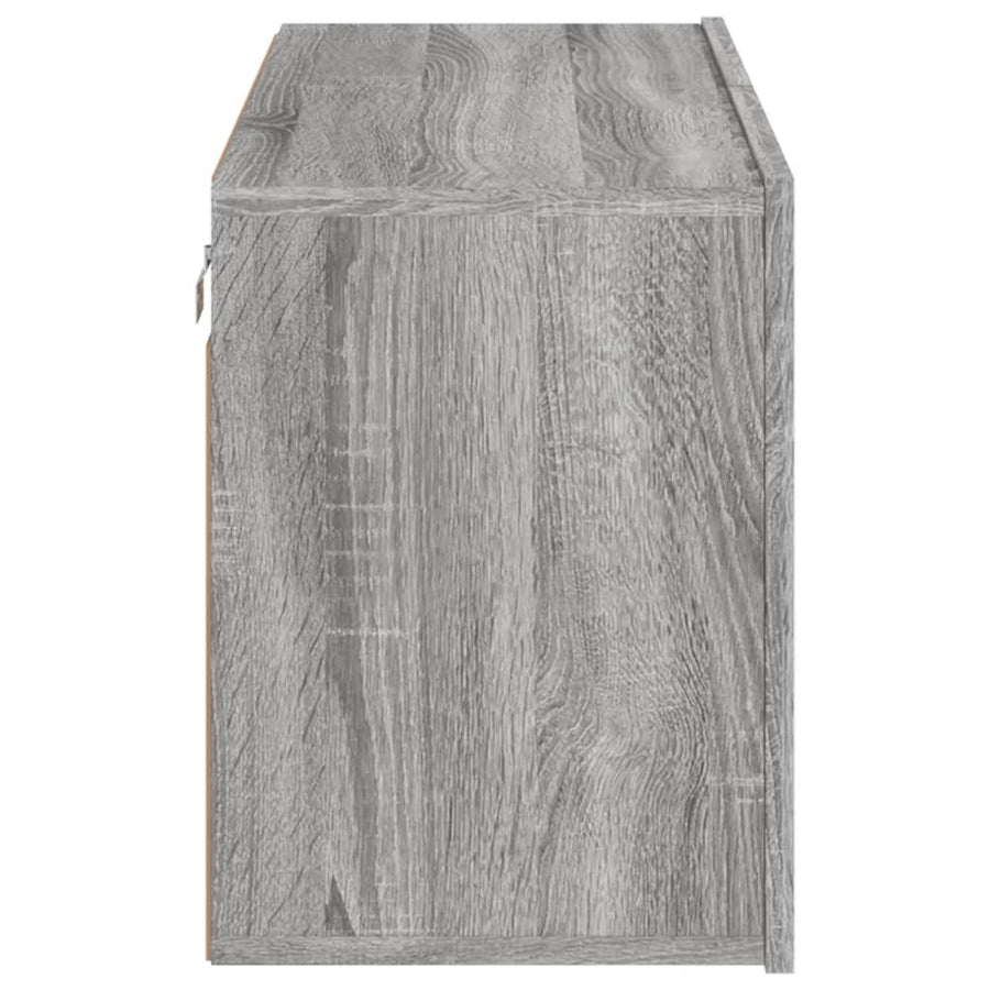 Tv-Meubel Wandgemonteerd Eikenkleurig 1 80 x 30 x 41 cm Grijs sonoma