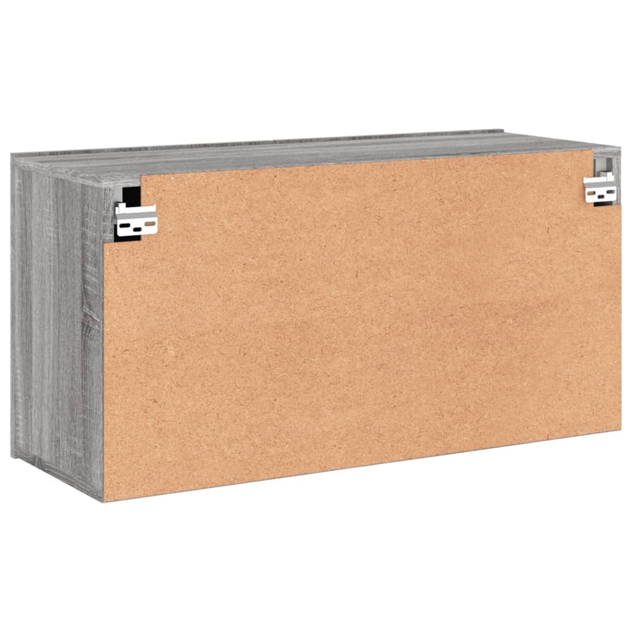 Tv-Meubel Wandgemonteerd Eikenkleurig 1 80 x 30 x 41 cm Grijs sonoma