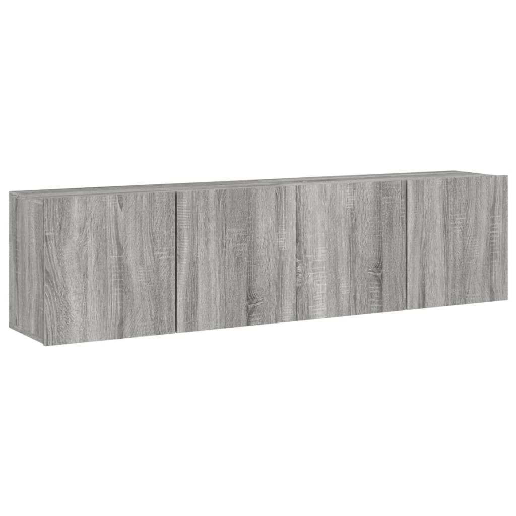 Tv-Meubels Wandgemonteerd Eiken 2 80 x 30 x 41 cm Grijs sonoma