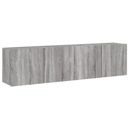 Tv-Meubels Wandgemonteerd Eiken 2 80 x 30 x 41 cm Grijs sonoma