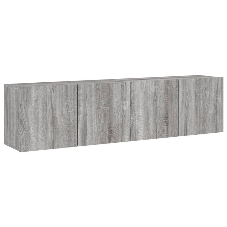 Tv-Meubels Wandgemonteerd Eiken 2 80 x 30 x 41 cm Grijs sonoma