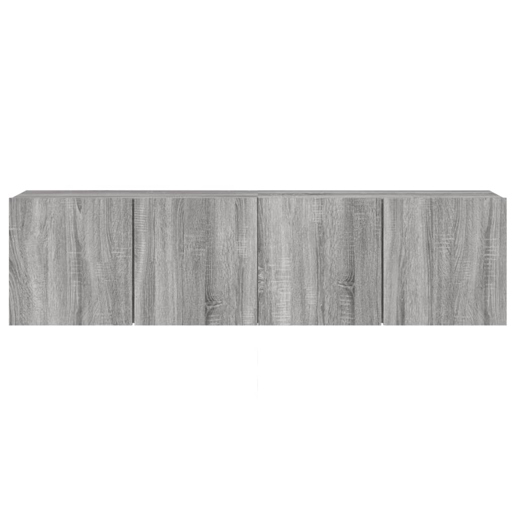 Tv-Meubels Wandgemonteerd Eiken 2 80 x 30 x 41 cm Grijs sonoma