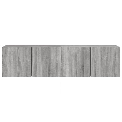 Tv-Meubels Wandgemonteerd Eiken 2 80 x 30 x 41 cm Grijs sonoma