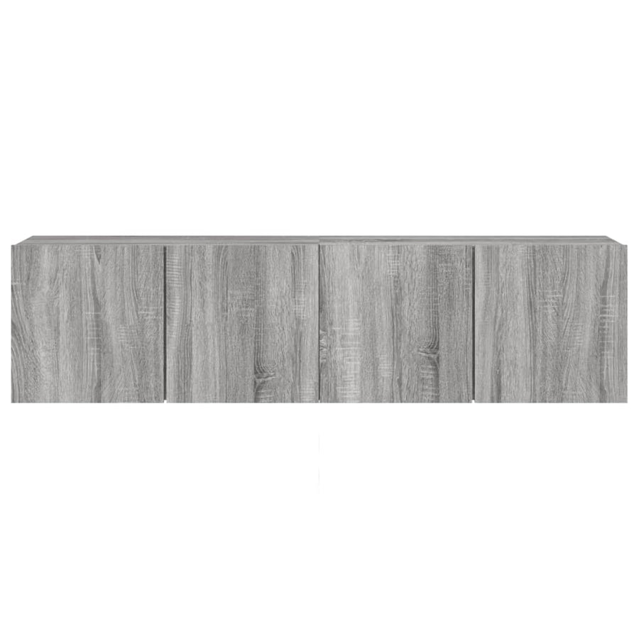 Tv-Meubels Wandgemonteerd Eiken 2 80 x 30 x 41 cm Grijs sonoma