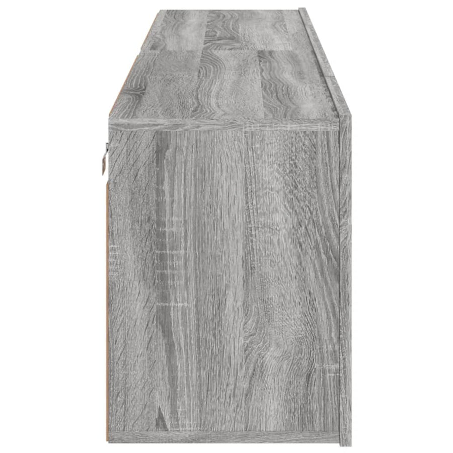 Tv-Meubels Wandgemonteerd Eiken 2 80 x 30 x 41 cm Grijs sonoma