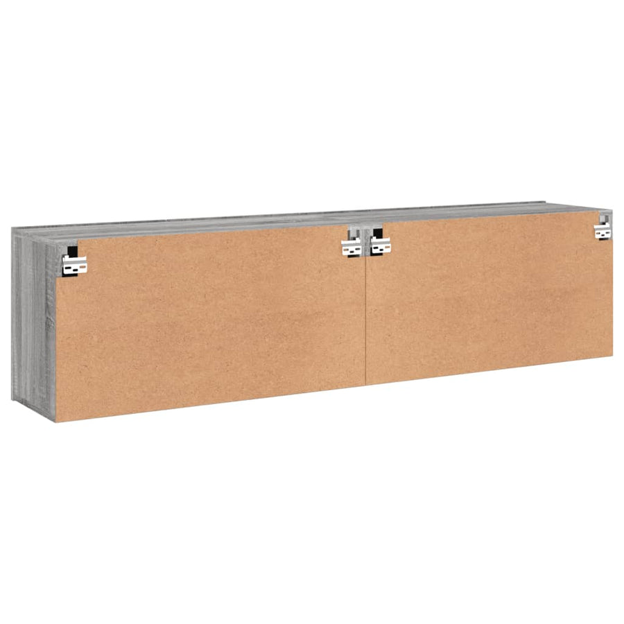 Tv-Meubels Wandgemonteerd Eiken 2 80 x 30 x 41 cm Grijs sonoma