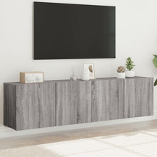 Tv-Meubels Wandgemonteerd Eiken 2 80 x 30 x 41 cm Grijs sonoma