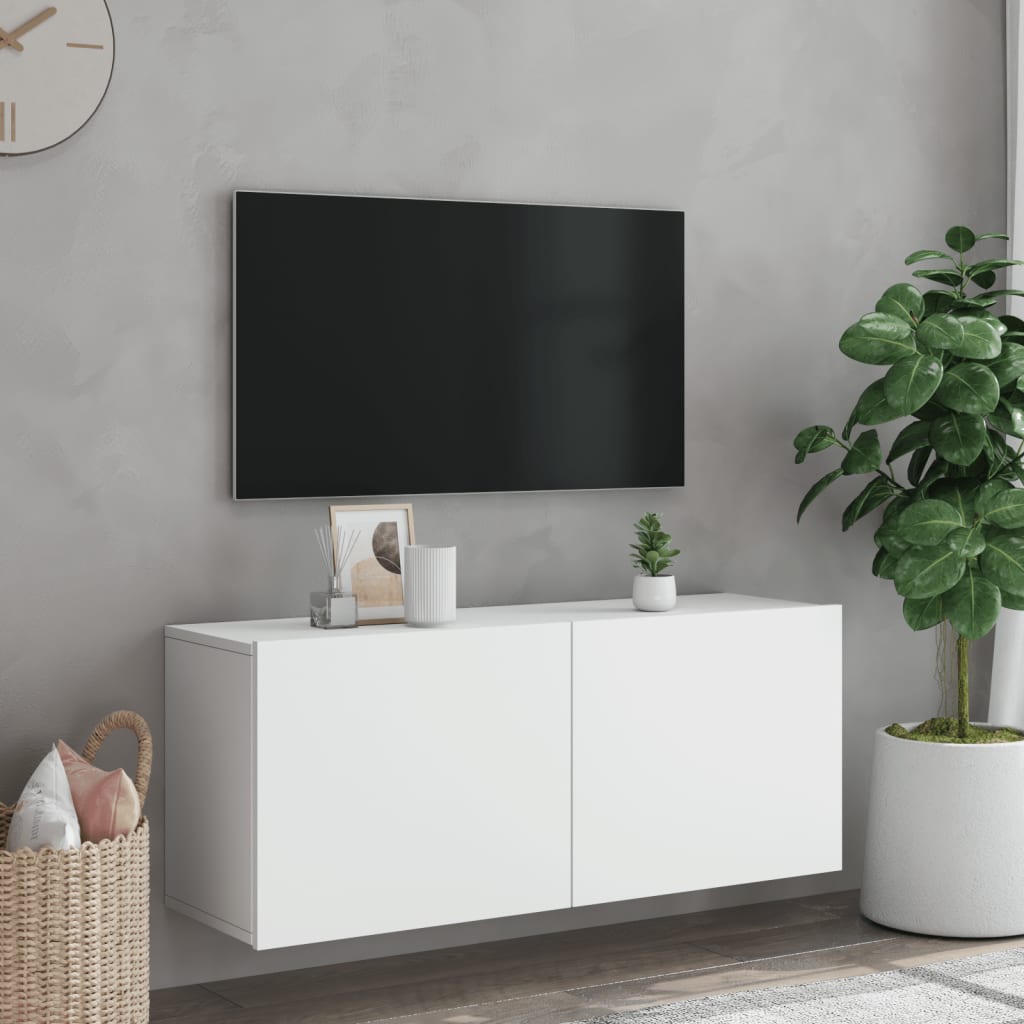 Tv-Meubel Wandgemonteerd 1 100 x 30 x 41 cm Wit