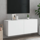 TV cabinet wall-mounted 100x30x41 cm white