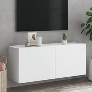 TV cabinet wall-mounted 100x30x41 cm white