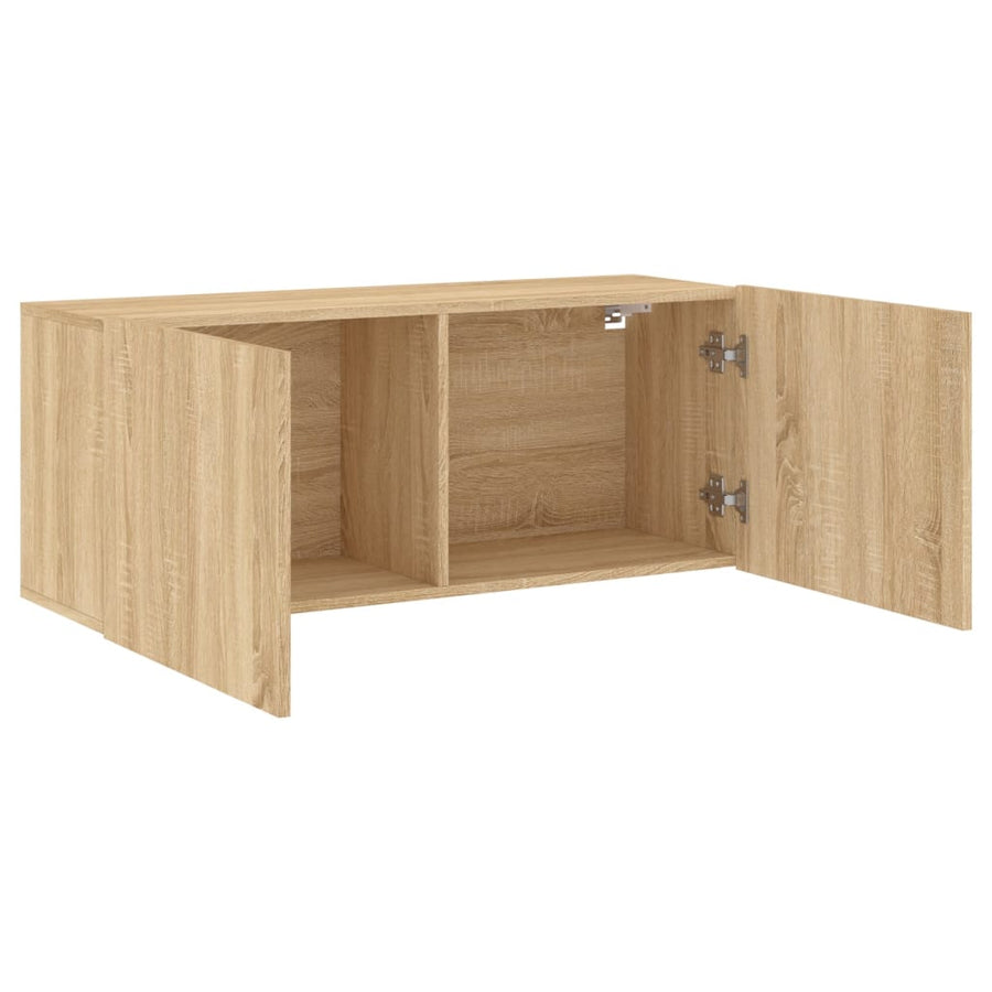 Tv-Meubel Wandgemonteerd Kleurig 1 100 x 30 x 41 cm Sonoma eiken