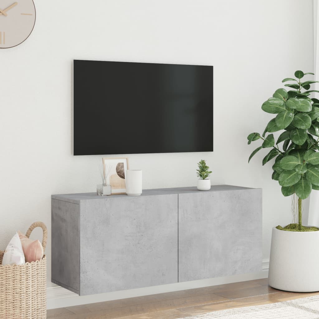 Tv-Meubel Wandgemonteerd 1 100 x 30 x 41 cm Betongrijs