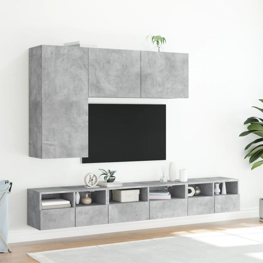 Tv-Meubel Wandgemonteerd 1 100 x 30 x 41 cm Betongrijs