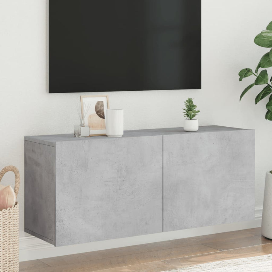 Tv-Meubel Wandgemonteerd 1 100 x 30 x 41 cm Betongrijs