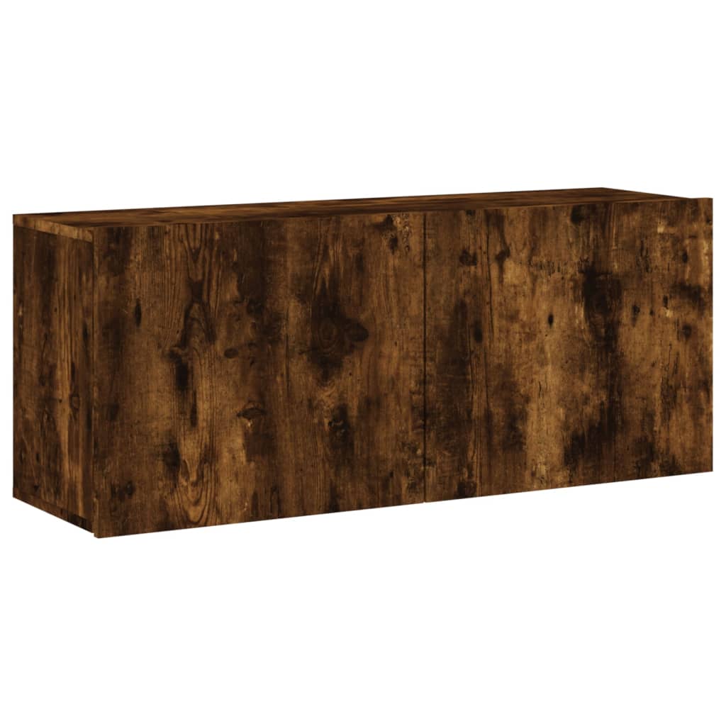 Tv-Meubel Wandgemonteerd Kleurig 1 100 x 30 x 41 cm Gerookt eiken