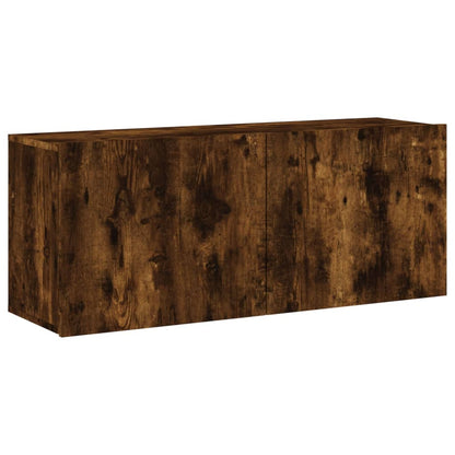 Tv-Meubel Wandgemonteerd Kleurig 1 100 x 30 x 41 cm Gerookt eiken