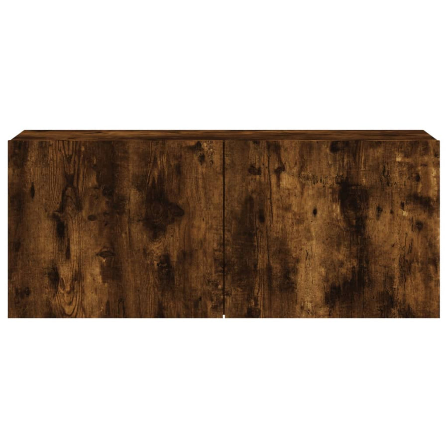 Tv-Meubel Wandgemonteerd Kleurig 1 100 x 30 x 41 cm Gerookt eiken