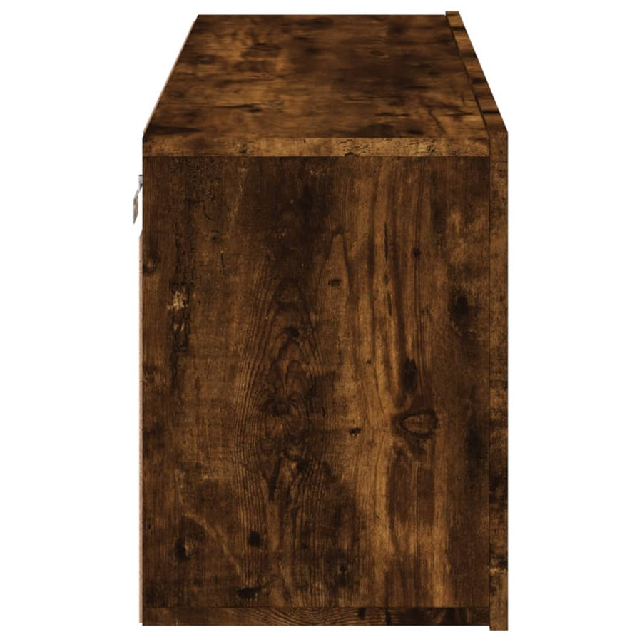 Tv-Meubel Wandgemonteerd Kleurig 1 100 x 30 x 41 cm Gerookt eiken