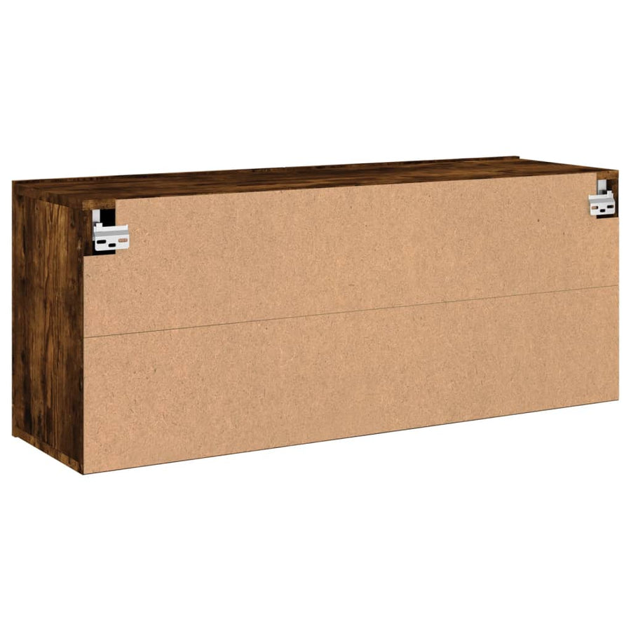 Tv-Meubel Wandgemonteerd Kleurig 1 100 x 30 x 41 cm Gerookt eiken